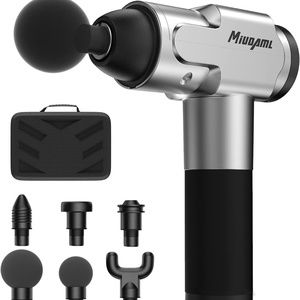 NWT Muscle Massage Gun Quiet Deep For Percussion Handheld Soreness Silver